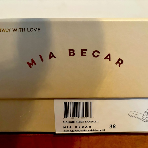 New, in box, never worn Mia Becar jelly slides size EU 38/ US 7.5 - Picture 4 of 4